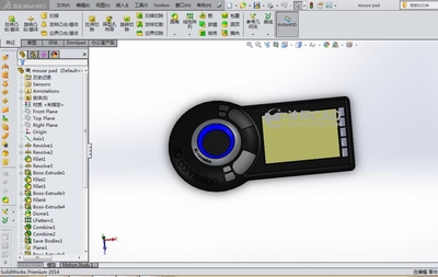 触摸计算器 - solidworks数码产品类模型下载 - 沐风图纸